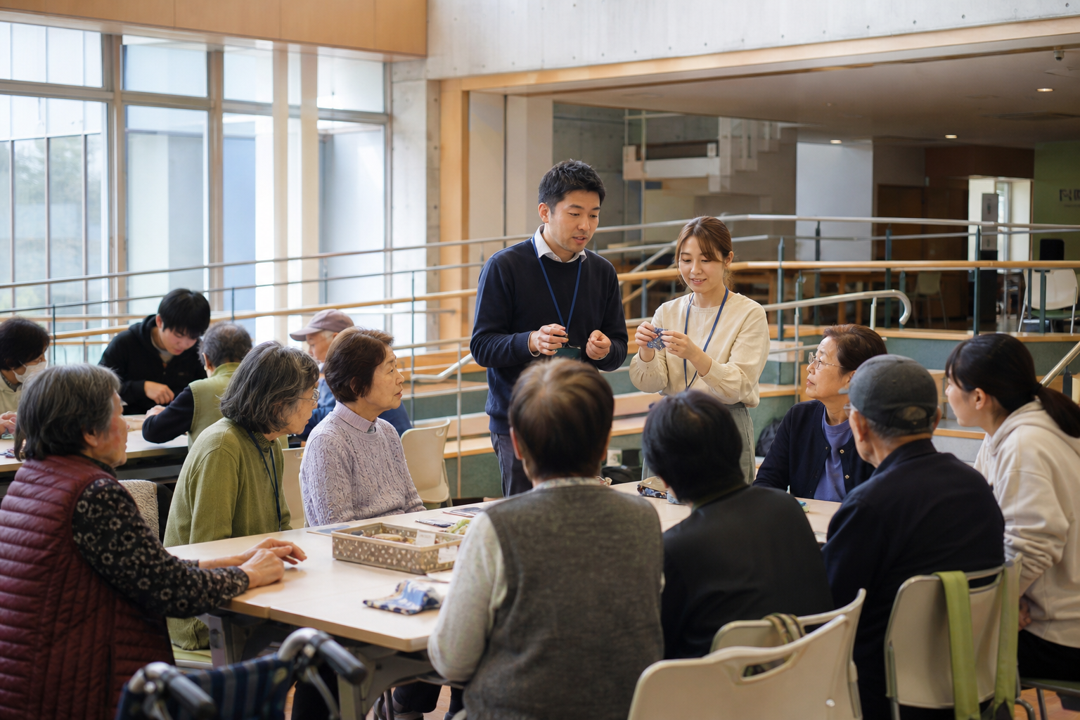 福祉館と大学が描く新しい学びの形を象徴する学びの場面