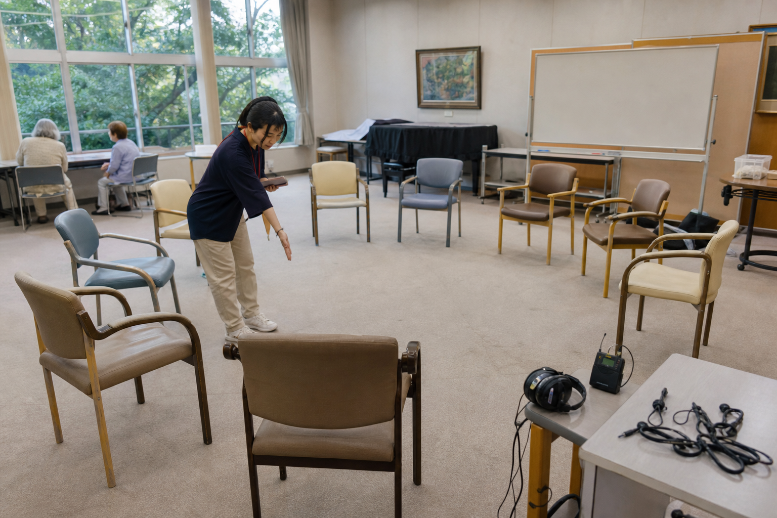 制度と場づくりを象徴する学びの場面